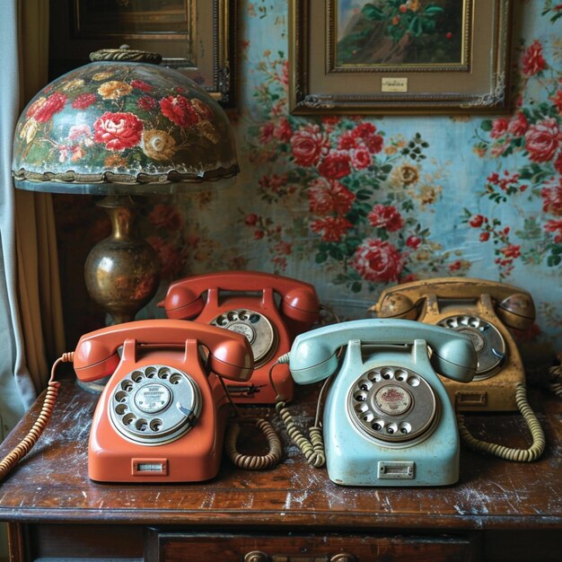 Vintage telephones