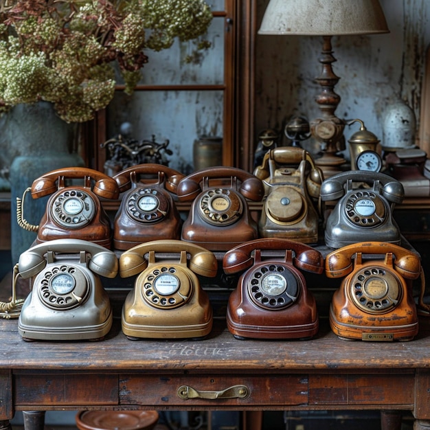 Vintage telephones