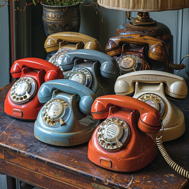 Vintage telephones