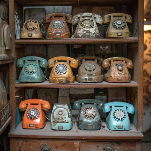 Vintage telephones