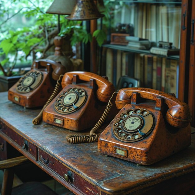 Vintage telephones