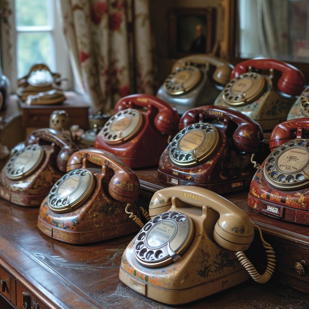 Vintage telephones