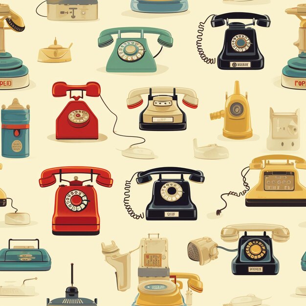 Photo vintage telephones