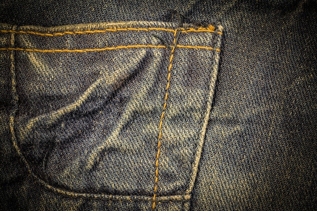 Винтажная текстура синих джинсов.