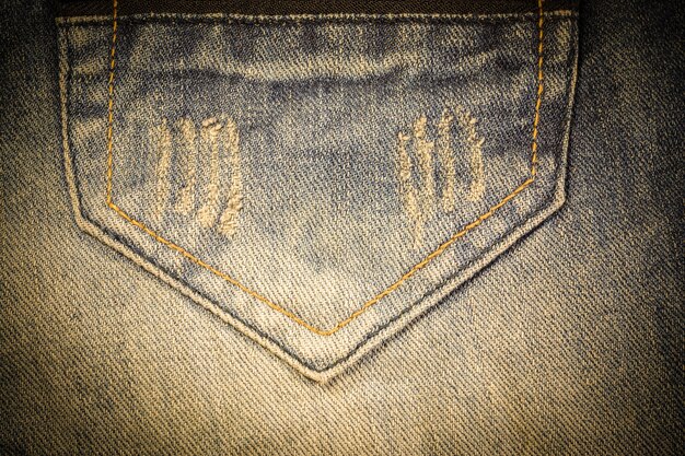 Vintage texture of blue jeans.