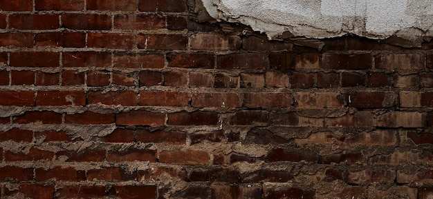 Фото Старинная текстурированная кирпичная стена