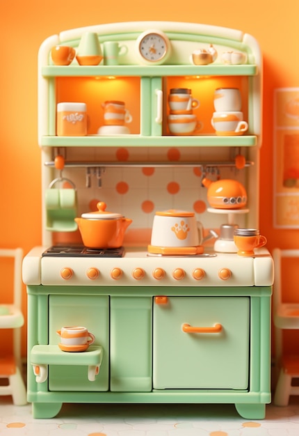 vintage toy kitchen