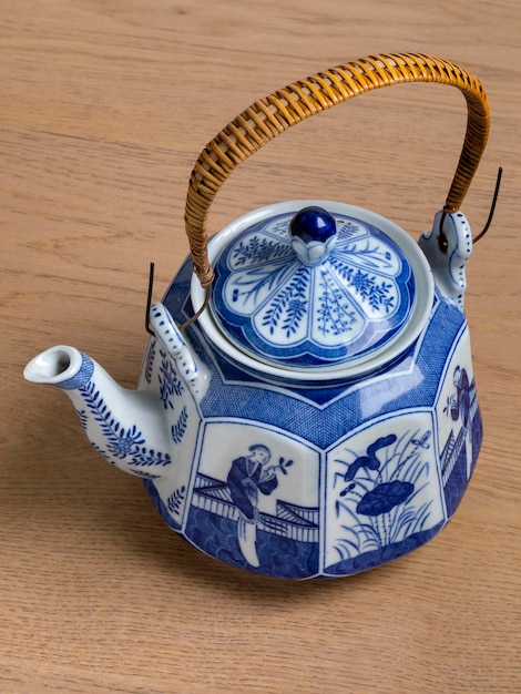 Vintage traditional ceramic Chinese teapot