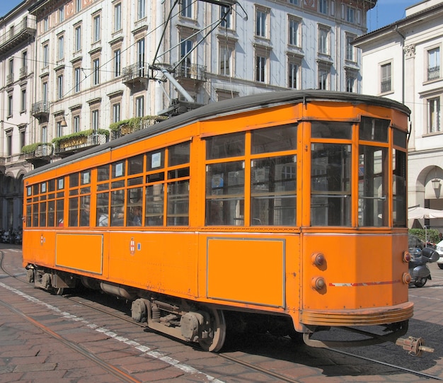 Vintage tram, Milan