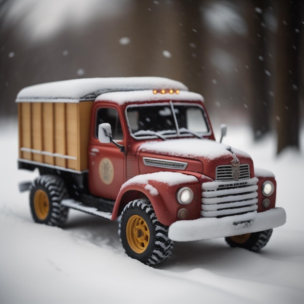 Vintage truck kerstmis