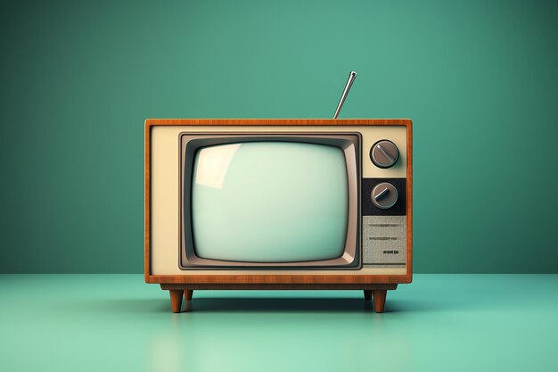 Vintage tv mockup