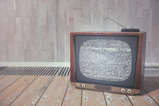 Photo vintage tv screen