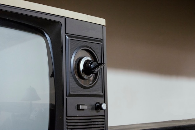 Vintage TV on a table