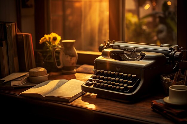 Photo vintage_typewriter_literary_atmosphere