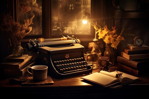 Photo vintage_typewriter_literary_atmosphere