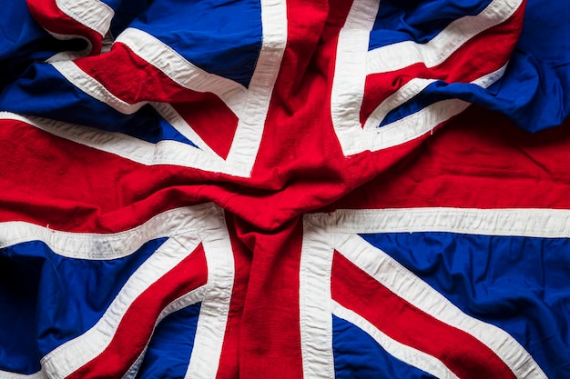 Photo vintage union jack flag united kingdom flag background