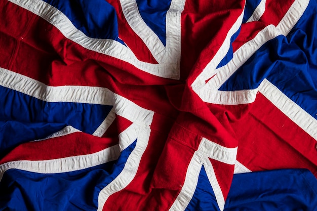 Vintage Union Jack flag United Kingdom flag background