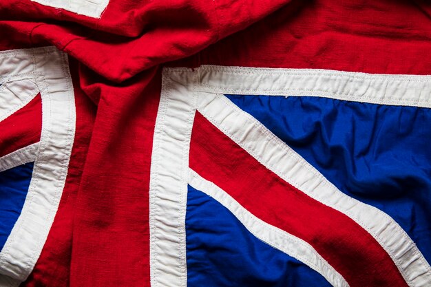 Vintage Union Jack flag United Kingdom flag background