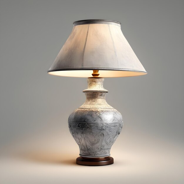 Vintage verlichting van een tafellamp met antieke charme en elegantie