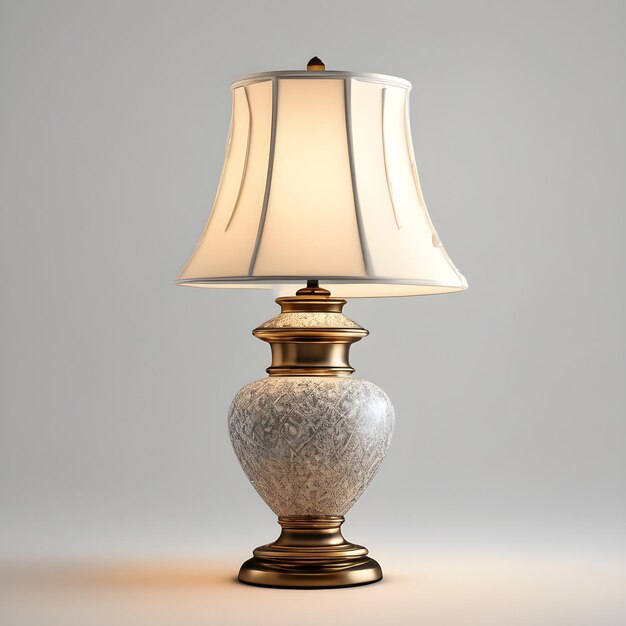 Vintage verlichting van een tafellamp met antieke charme en elegantie