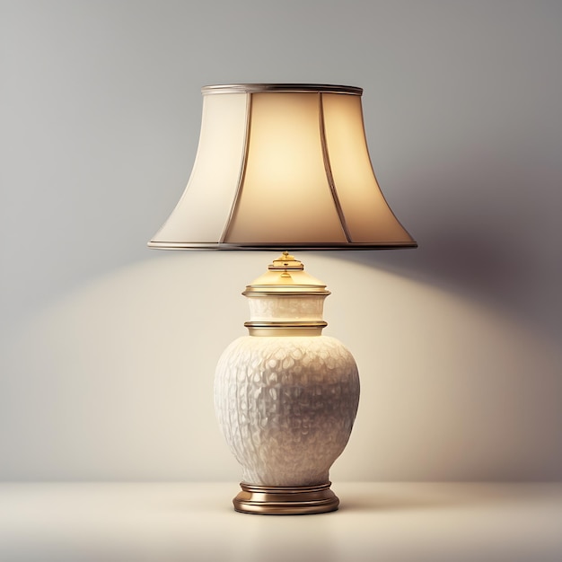 Vintage verlichting van een tafellamp met antieke charme en elegantie