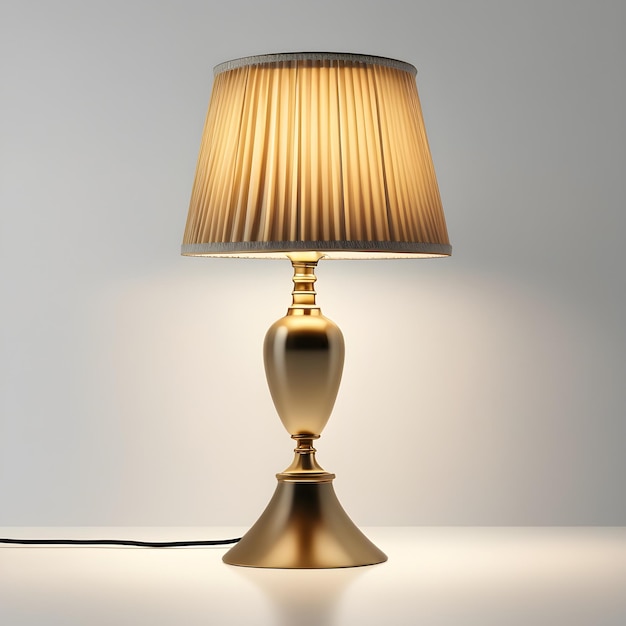 Vintage verlichting van een tafellamp met antieke charme en elegantie