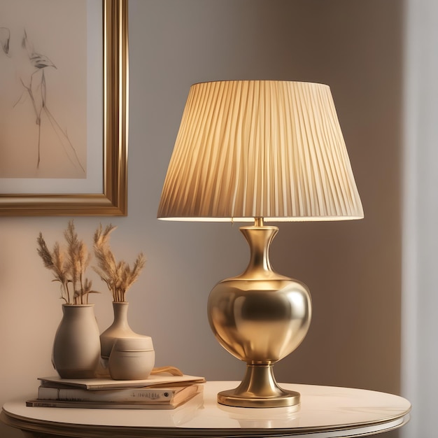 Vintage verlichting van een tafellamp met antieke charme en elegantie