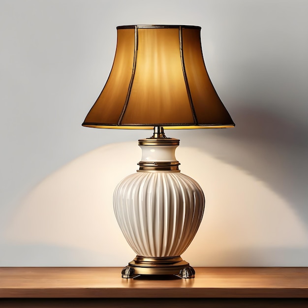 Vintage verlichting van een tafellamp met antieke charme en elegantie