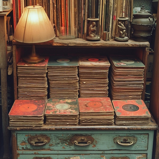 写真 vintage vinyl records