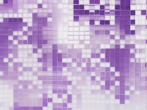 Vintage violet fading pixel square modern abstract