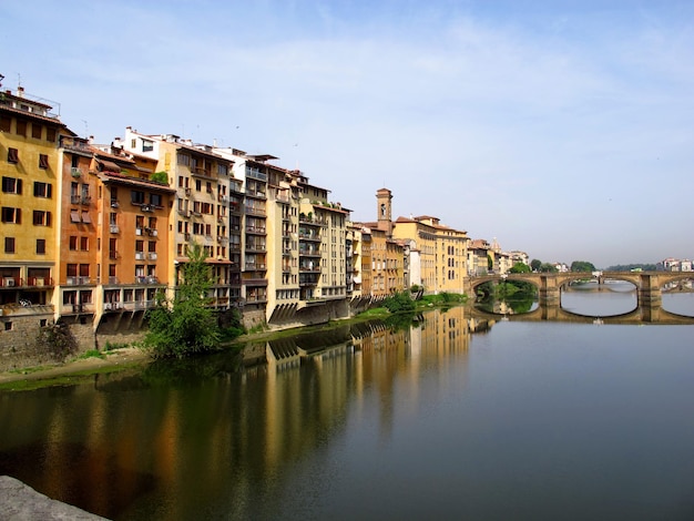 The vintage waterfront in Florence Italy