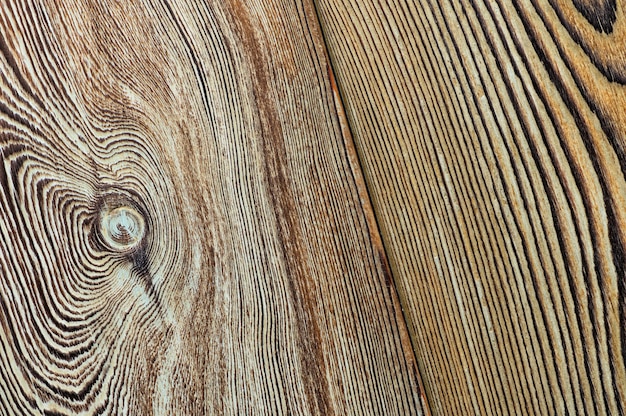 Foto struttura in legno vintage con nodi. vista dall'alto del primo piano per lo sfondo o le opere d'arte.