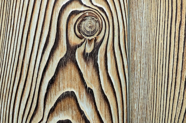 Foto struttura di legno vintage con nodi