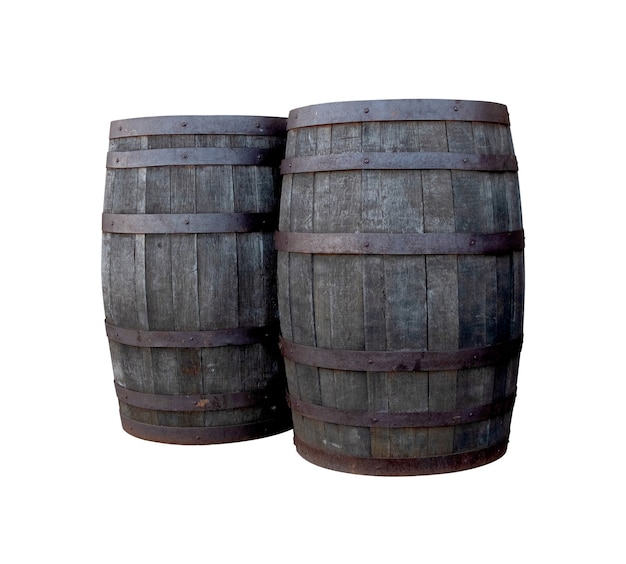 Vintage wooden barrel