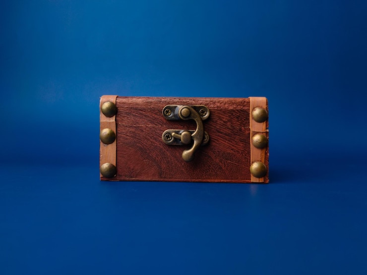 फोटो vintage wooden box business concept