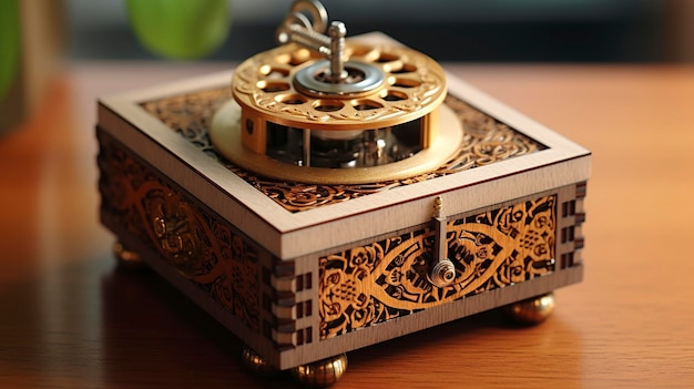 Vintage Wooden Music Boxes