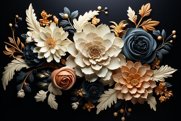 Элементы цветочного дизайна, вдохновленные винтажем