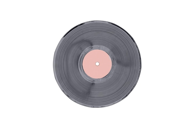 Vinyl and music record Isolated on a white background