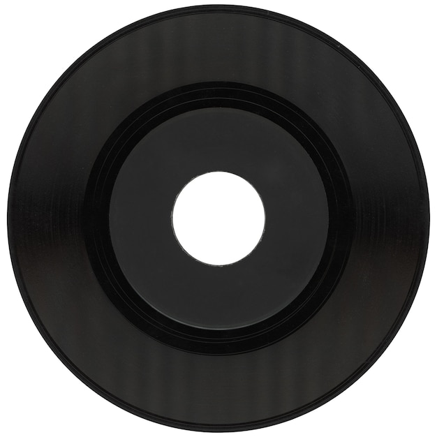 Vinyl record isolated over white