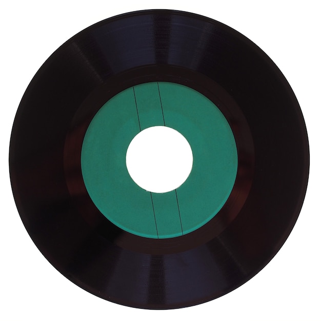 Vinyl record isolated