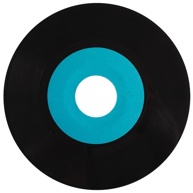 Vinyl record isolated