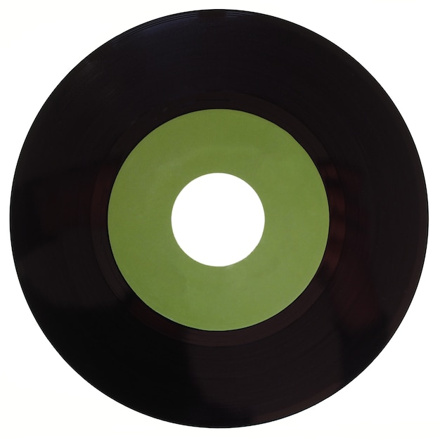 Vinyl record isolated