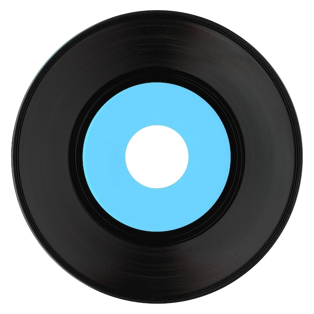 Vinyl record isolated