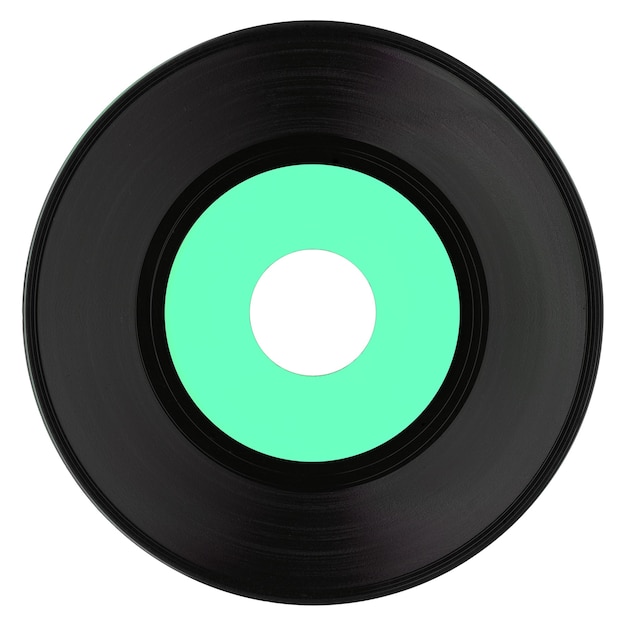 Vinyl record isolated