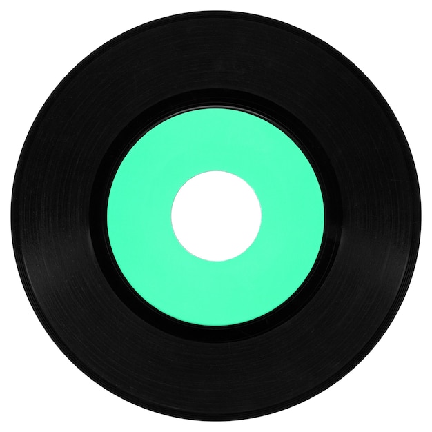 Vinyl record isolated