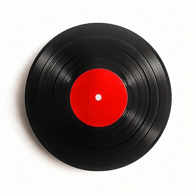 Vinyl record mockup template on white backgound