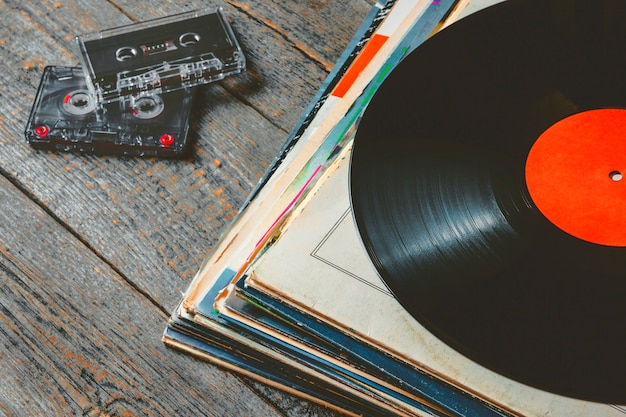 Vinyl records and cassettes