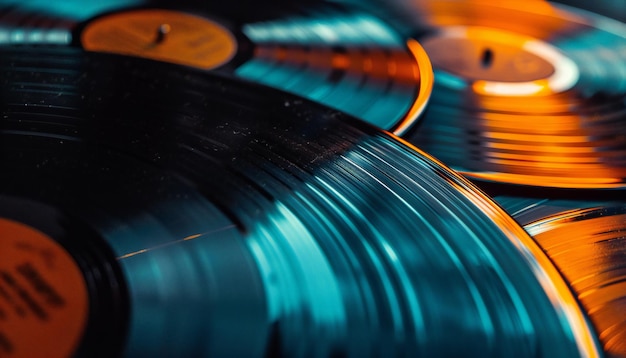 Vinyl records timeless retro