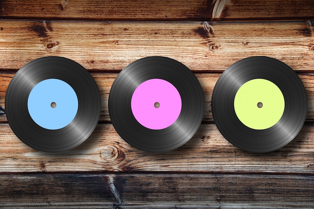 Vinyl on wood