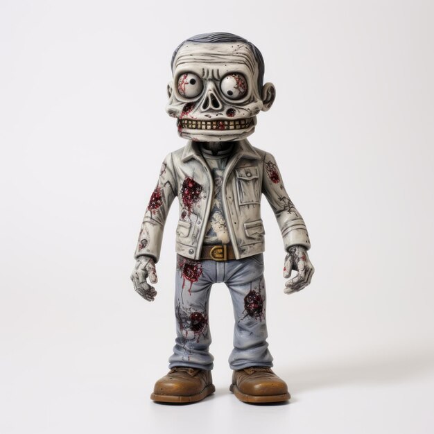 Фото Виниловая фигура зомби в стиле махиро маэда и игрушечных пропорциях